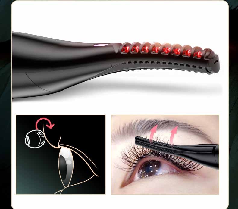 Beheizte Wimpernzange mit Clip
